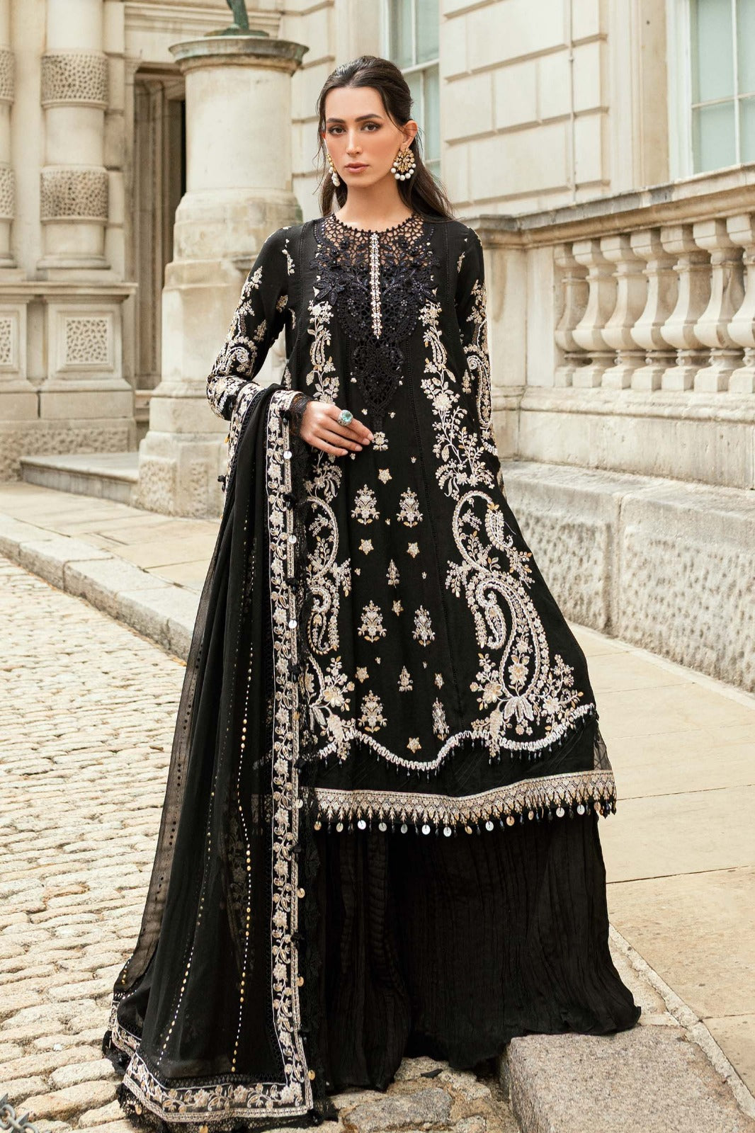 Maria.B Soiree | Silk Suit | Black