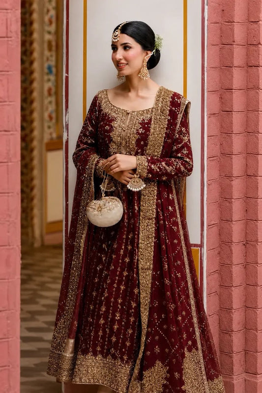 Haris Shakeel Couture | Maroon